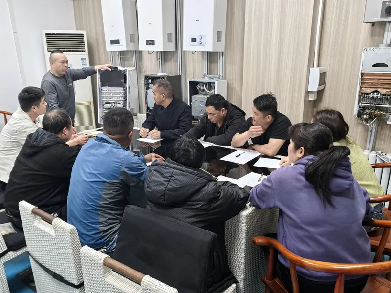 Производственная команда Gastek повышает опыт работы с газовым водонагревателем без резервуара.